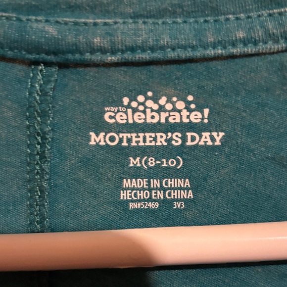 Teal 'Mom Mode' Short Sleeve Tee - Picture 2 of 4